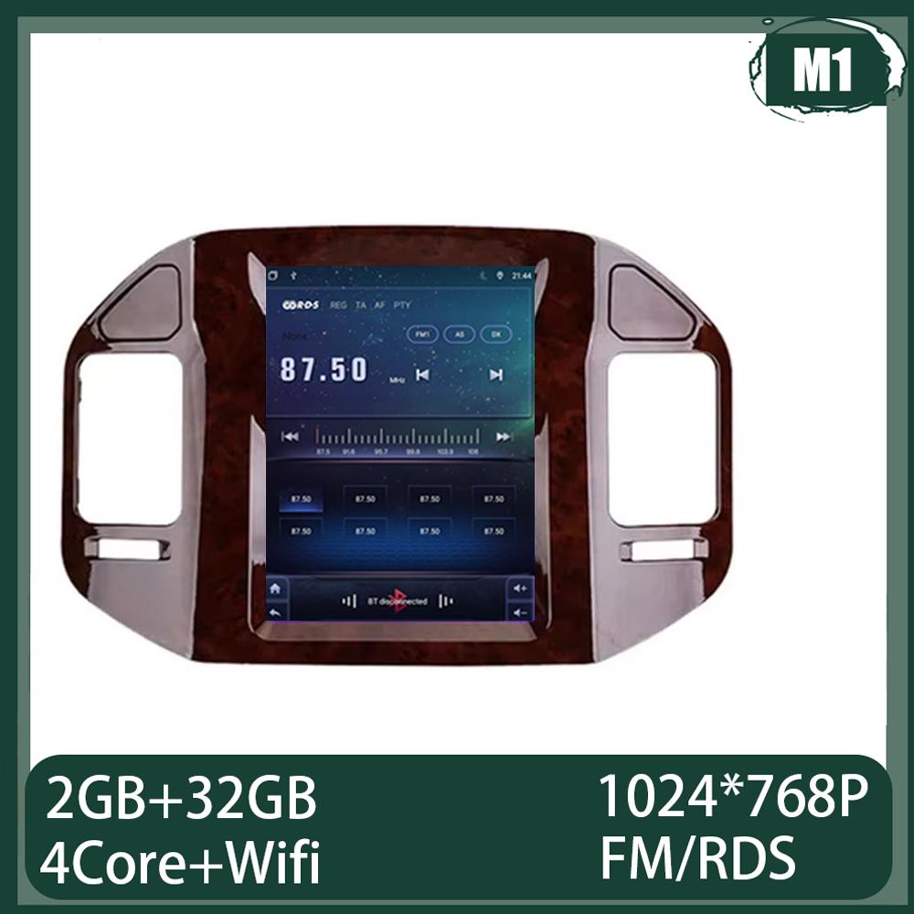 9.7 inch Android 14 For Mitsubishi Pajero 3 V60 V68 V73 1999 - 2011 Car Radio Multimedia Video Player GPS Navigation Carplay