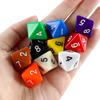 D8 Multi-sided Dice 15.5 Mm Digital Dice Game Set 8 Sided 10 Pcs for Board Games