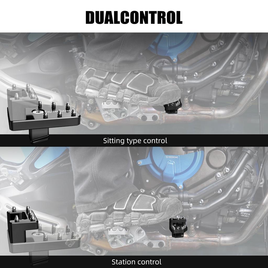 NICECNC For Yamaha Tenere 700 2019-2024 DualControl Brake Pedal Extender Gear Shift Lever Shifter XTZ 700 T700 Accessories