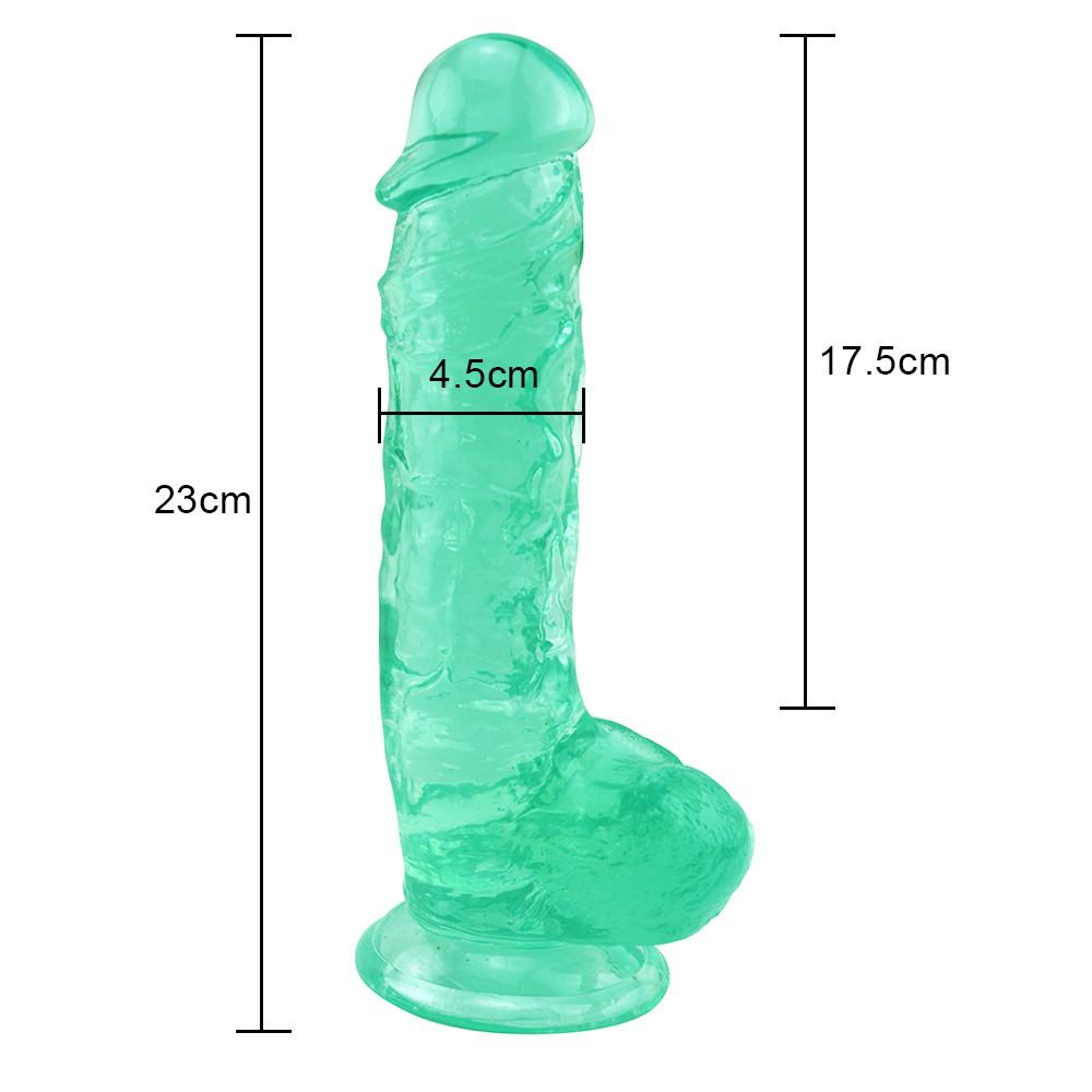 Dildo RUNYU Realistic Female Toys Suction Cup Green Male Dick Female Adult Sex Toys for Woman
