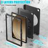 Hand Strap Case for Samsung Galaxy Tab A9 SM-X110 X115 X117 A9 Plus X210 X216 X218 360 Rotating Cover 3 Layer Protection Funda