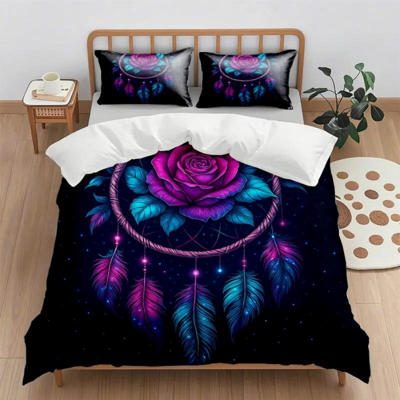 

2025 digital printing quilt cover set (quilt cover + pillowcase) 2pcs/3pcs holiday gift household quilt cover without sheets 135cmx200cm 2pcs