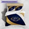 Set Lenzuola Everton Football Stampato 3 Pezzi, Comodo Set Copripiumino per Camera da Letto Amico della Pelle