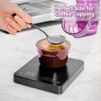 6pcs Professional Espresso Coffee Cupping Bowl 200ml Ceramic Coffee Measurement Cups with Clear Designs