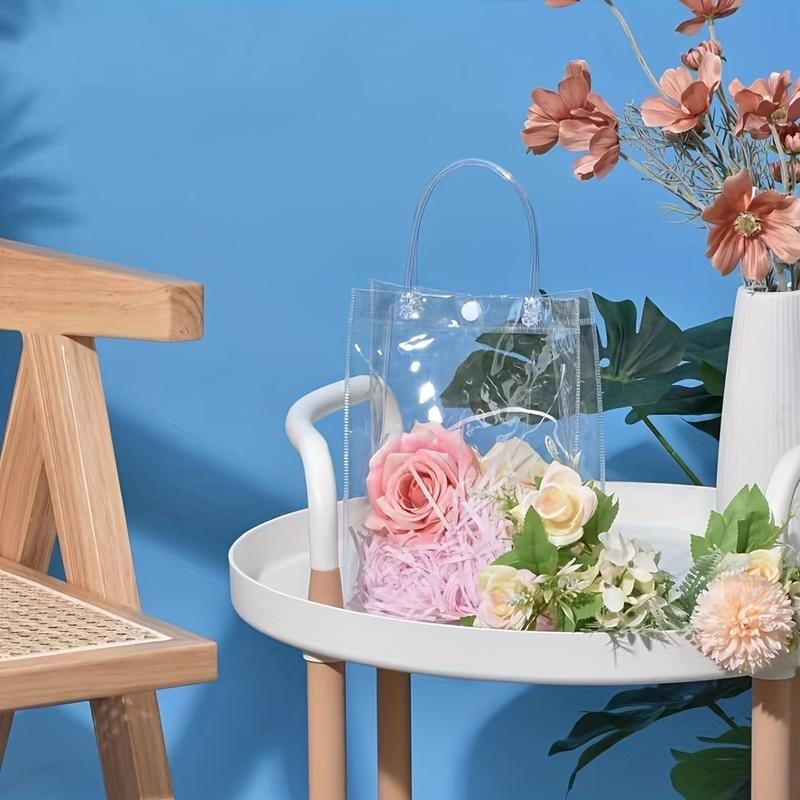 20/12pcs transparent gift bags, holiday gift bags, anniversaries, weddings, parties, birthday gifts, pvc gift packaging bags