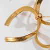 1 Pair Metal Bowknot Earrings Long Short Herringbone Tassel Luxury Elegant Women Girls Knotted Dangle Earrings Fashion Accessories Birthday Gift