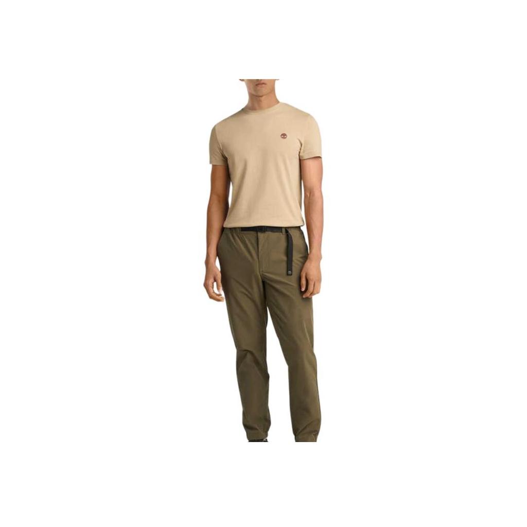 Timberland Logo Design Casual Breathable Slim Fit Short Sleeve T-Shirt Men Tops Earth-Tone A2EKJY94