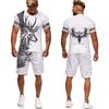 Camo Animal Deer Hunting 3D Print Tees/Shorts/Sets Men's Harajuku T-Shirt Outdoor Sportswear Suits Casual Jogger 2 Piece Outfits