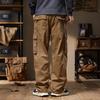 Tuta rétro americana da uomo, nuovi pantaloni dritti larghi per primavera e autunno, pantaloni casual pesanti