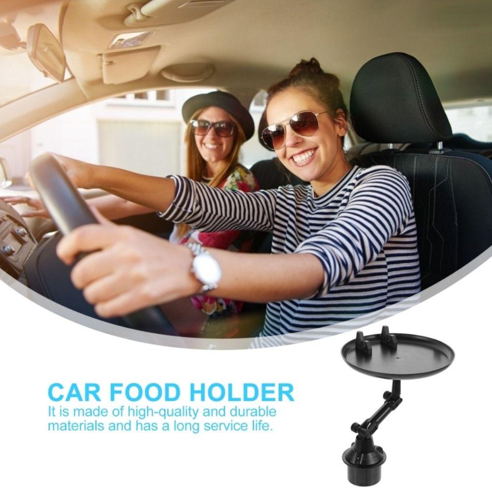 360° Swivel Arm Car Tray Table Adjustable Drink Stand Car Cup Bracket  Mobile Phone Holder