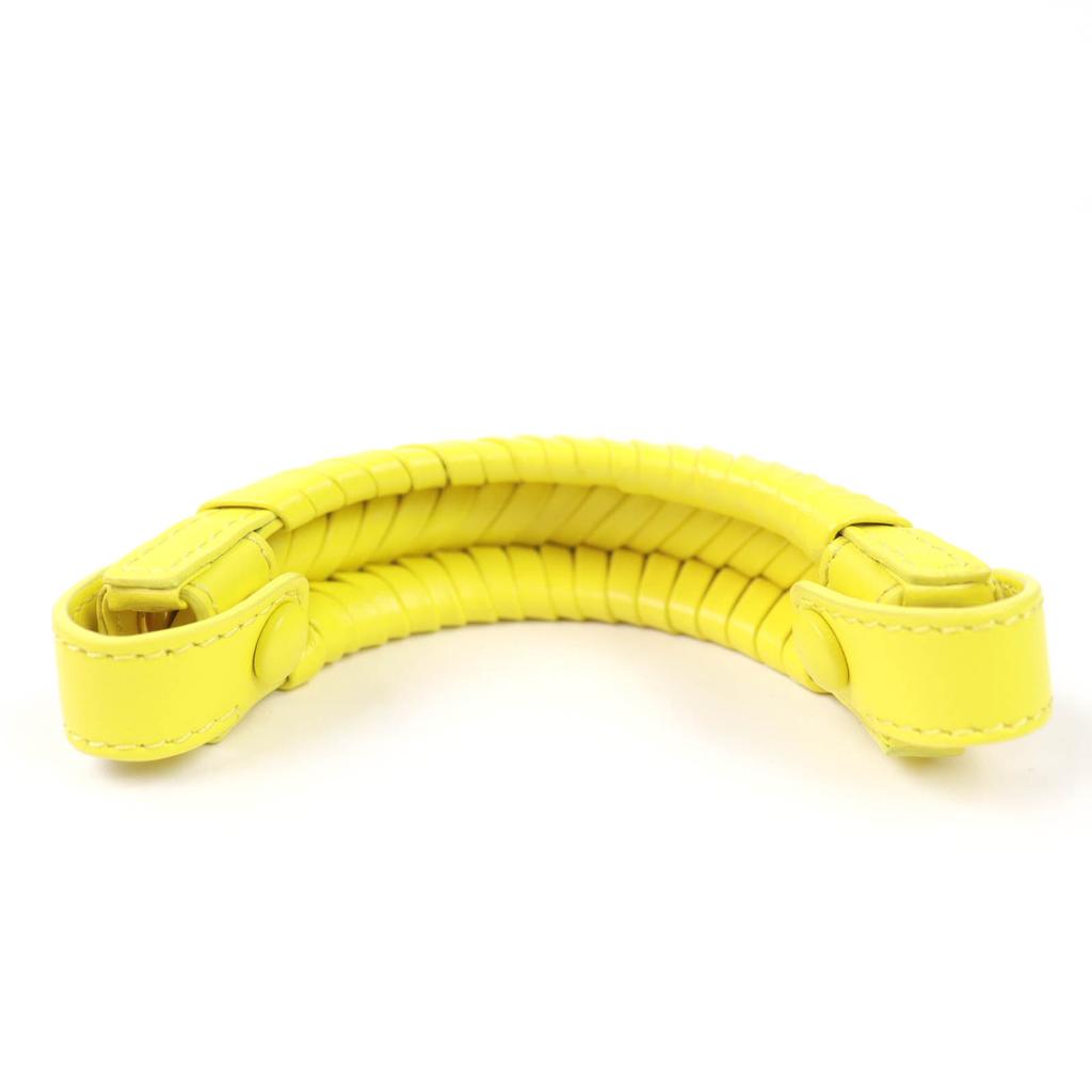 Great FENDI Peekaboo Leather Steering Wheel Cover yellow leather Women Used