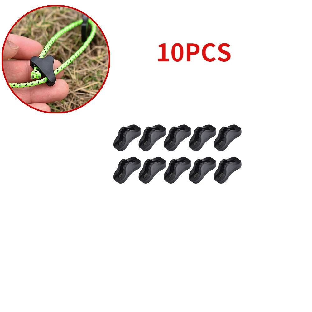 Camping Tent Fastener Wind Rope Buckles Triangle Anti Slip Cord Stopper Tools
