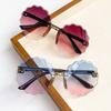 Children's Sunglasses Retro Round Sunshade Sunglasses Baby Rimless Party Sunglasses Fashionable Kids Sunglasses