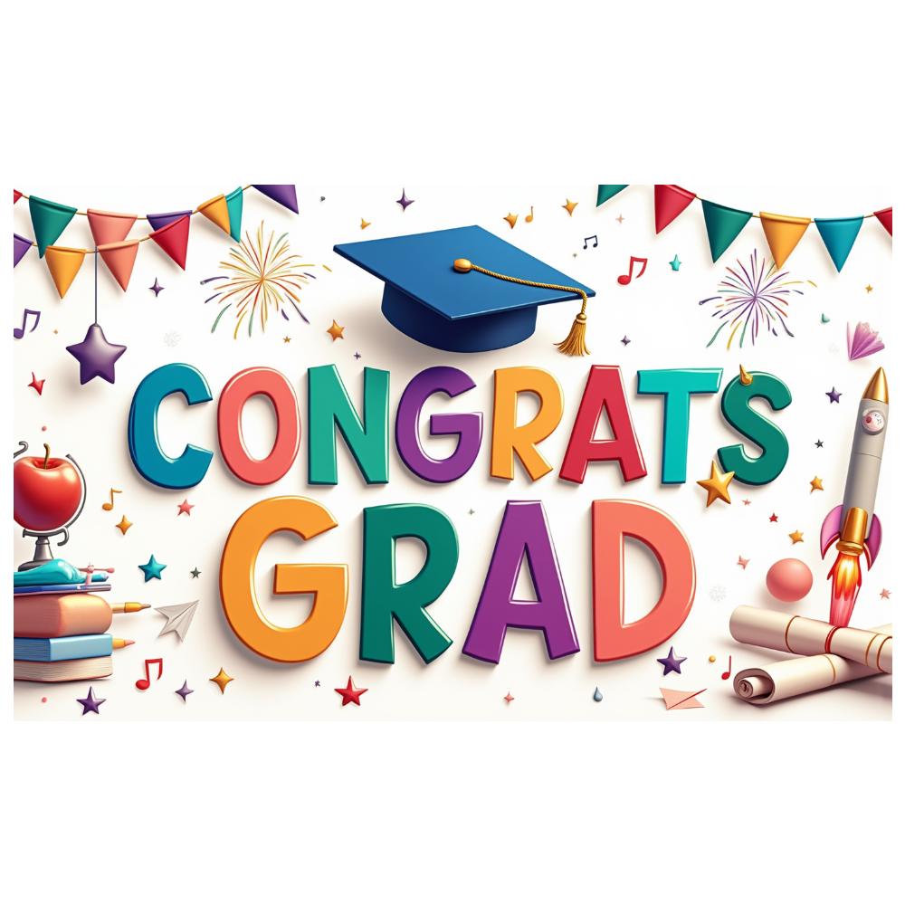 Education Celebration Mortarboard Decoration Event Banner Achievement Banner Material Party Backdrop For Event Celebration