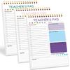 3pcs/set Teacher's Memo Pad Personal Planner Schedule Book Work Arrangement Notebook Daily Task Organizer Note Pad