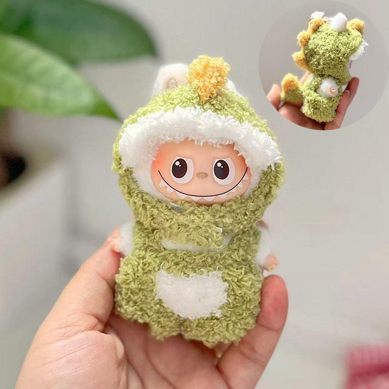 Mini Version 4.0 Vinyl Face Plush Blind Box Doll Clothes Christmas Set Small Nose Gaga Heart Bottom Password