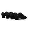 Latin Ballroom Dance Shoes for Women Lace-up Practice Closed Toe Modern Salsa Dance Teaching Performance Dancing Shoes Sneakers