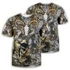 Summer Round Neck Animal & Camouflage Graphic 3D Print Top Fashionable Casual Short Sleeved Men's T-shirts