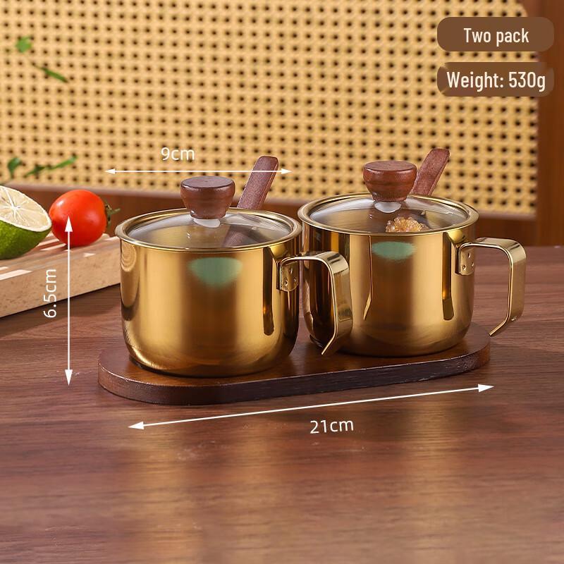 Aiqiyi MY304 Stainless Steel Seasoning Jar Set