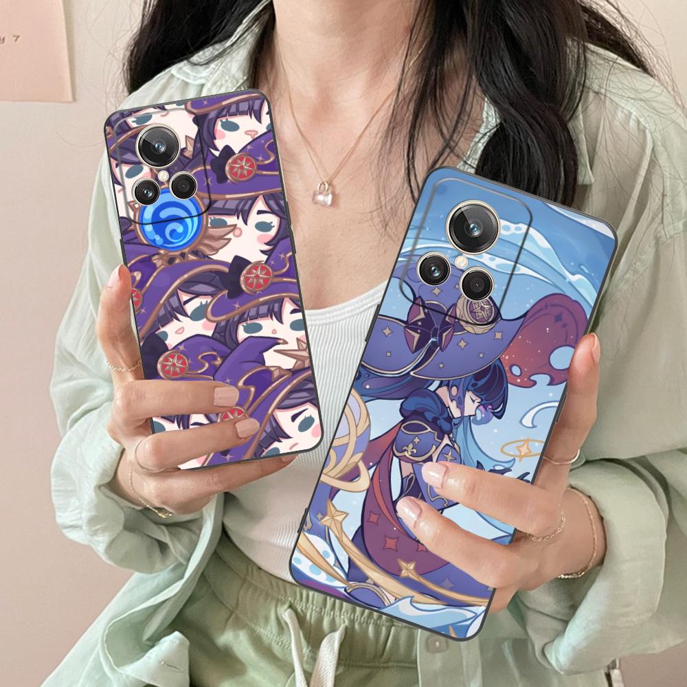 Game GI Mona Matte TPU Mobile Phone Case for Realme 15 14 13 12 11 10 9 Pro Plus T i Lite 5G Colorful Printing Cover