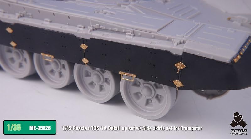 Tetra Model ME Series Russian Buratino with Side Skirts Plastic Model Parts ME3526 1/35 TOS-1A (TR)