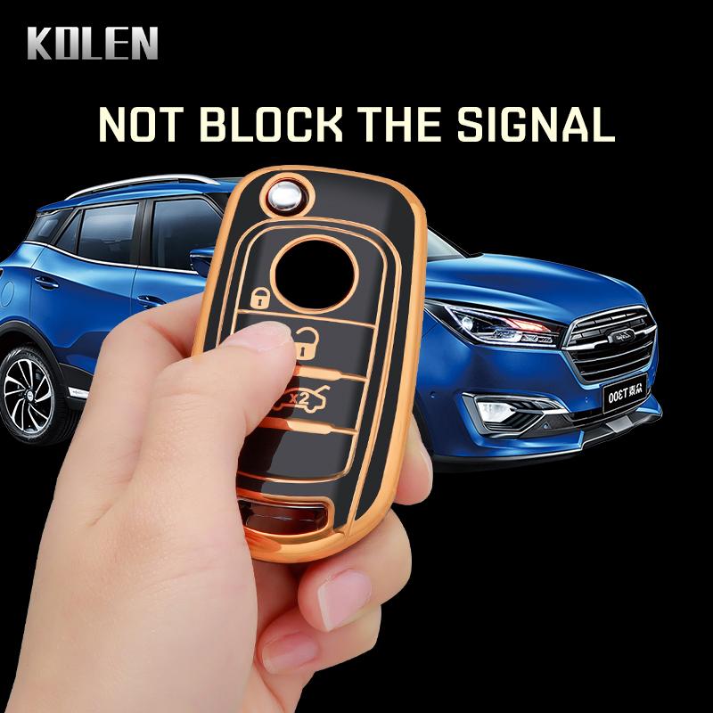 Tpu Car Folding Key Case Cover Shell For Fiat Tipo Toro Nuovo Freedom 500X Doblo Argo Grazie Protector Holder Fob Accessories