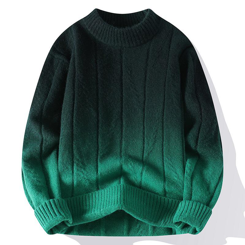 2025 Autumn/Winter Men's Casual Long Sleeve Knit Sweater