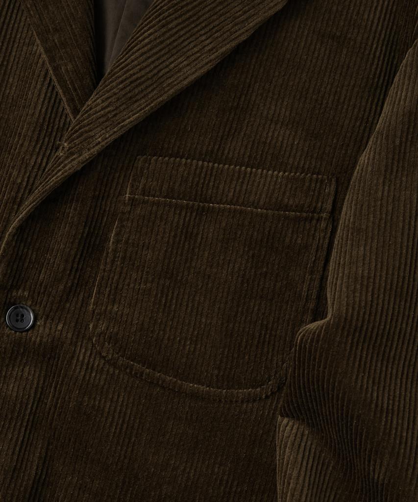 OUTSTANDING High Density Corduroy Classic 3-Button Jacket_Brown