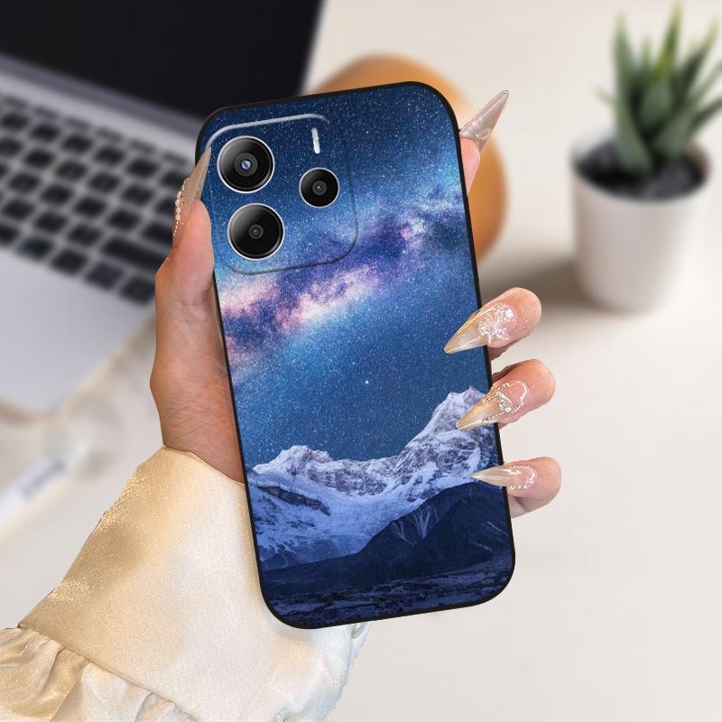 Phone Case For Redmi Note14 Silicone TPU Phone Coque Cover Cases For Redmi Note 14 4G Fashion Soft Protective Bumper Fundas Bags