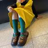 New Girl Little Shoes Leather Girl Highgrade Korean Princess Shoes Platform Trend Casual Single Shoes