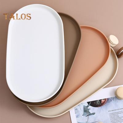 Talerz deserowy Food Grade Uniwersalny 4 kolory Przydatna owalna taca do przechowywania Danie Talerz obiadowy Akcesoria kuchenne