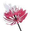 8pcs 2 Flowers Metal Flower Sculpture Alloy Garden Yard Decoration  Lawn Patio Backyard Decor