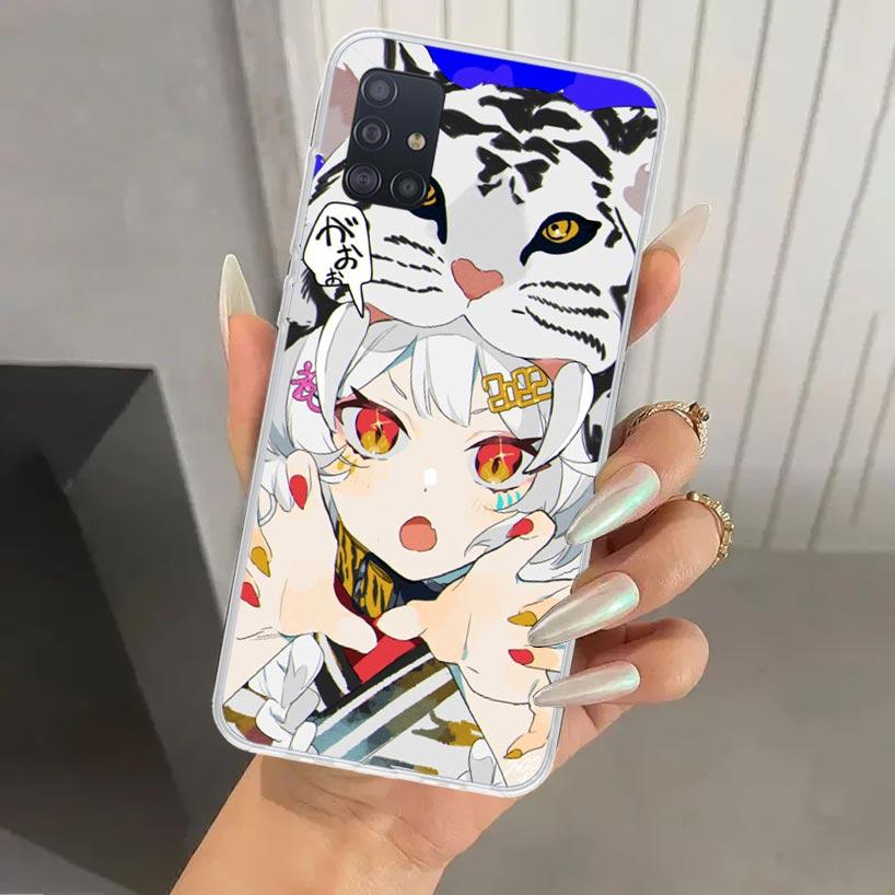 Cute Anime Girl INS Phone Case for Samsung Galaxy A52 A32 A22 A12 A02S A50S A30S A10S Note 20 Ultra 10 Plus S10 A31 A20 A71 A72
