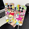 Soft Phone Cover Case for Xiaomi Redmi Note 14 Pro Plus A4 12 10S 11 13C 9 10 14C Note 13 12S 11S Cute Crayons Shinchan