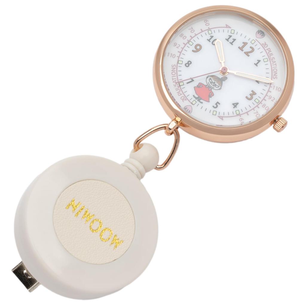 Lommeur Analog med Spole Lysende Mumin Nurse Watch S Little My White [Fieldwork] Dame MOM020-1