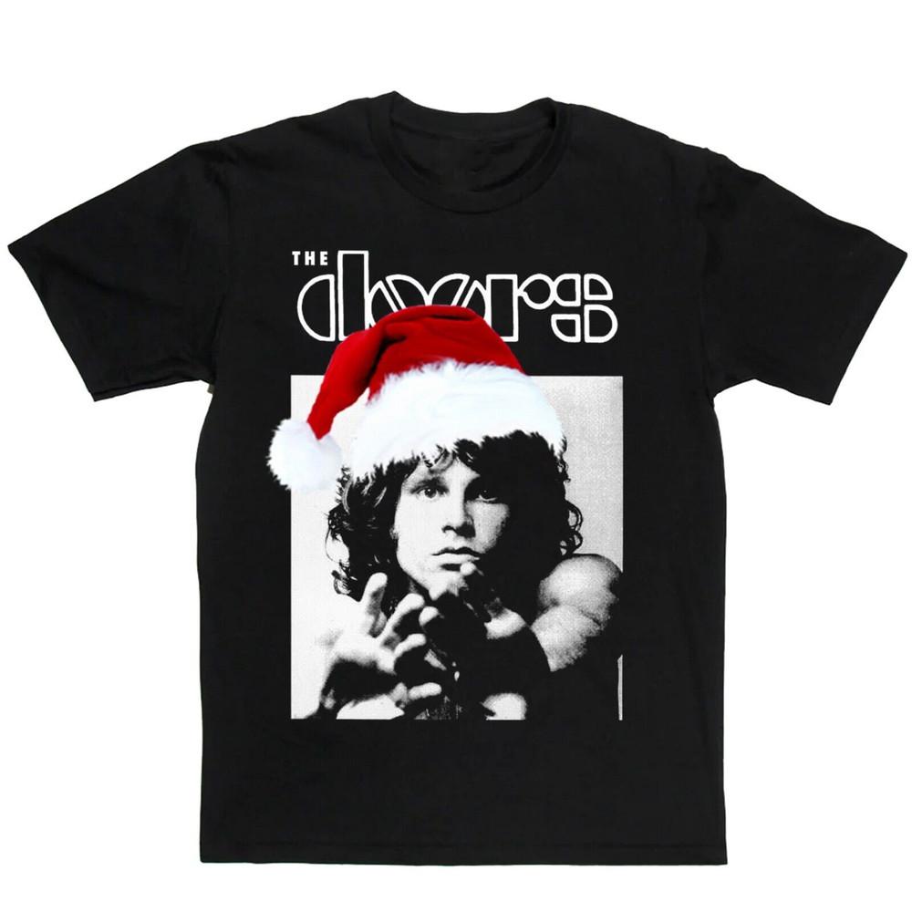 Rare Jim Morrison Christmas Shirt The Doors 80s SG110 Unisex T-Shirt L