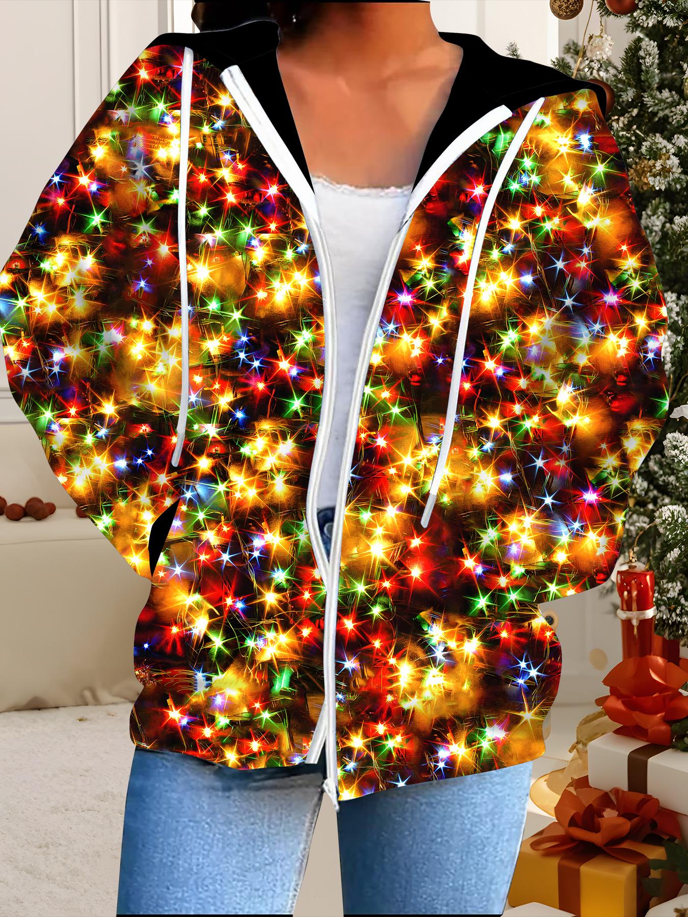 

Рождественский кардиган с капюшоном, 3D-печать, большого размера, осенне-зимний, в стиле ретро 6XL оранжевый