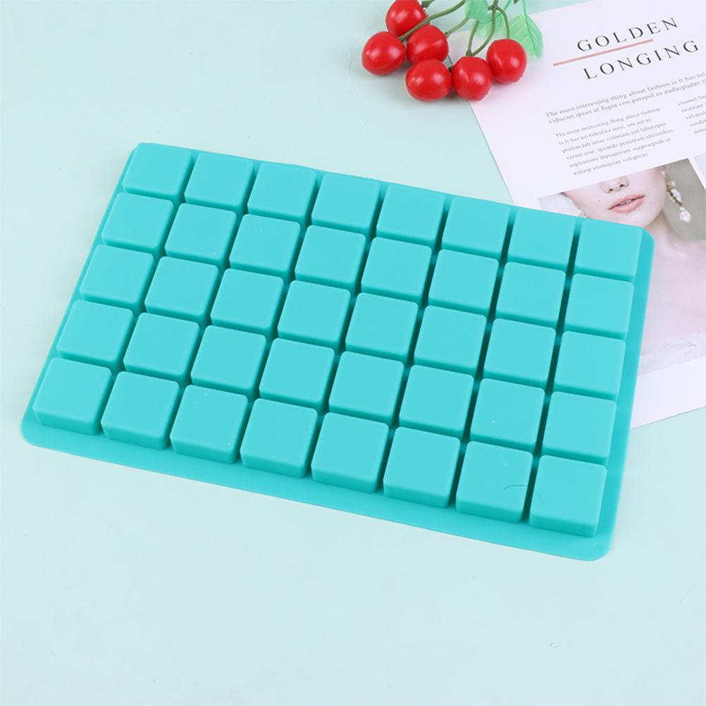 

Квадратная форма для шоколада из пищевого силикона, ручная форма для шоколада, выпечка темно-зеленого