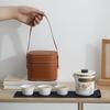OIMG Portable Ceramic Travel Tea Set