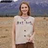 2026 Autumn Winter New Women Sweater Pullover Knitting Fashion Lady Tops Vest Tank Floral Sleeveless Shirt Loose Casual