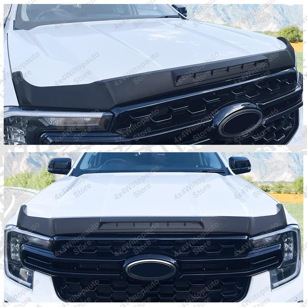 Bonnet Guard Bug Shield Hood For Ford Ranger T9 2025 2025 XLT XLS XL Raptor Wildtrak Bug Deflector Car Exterior Accessories