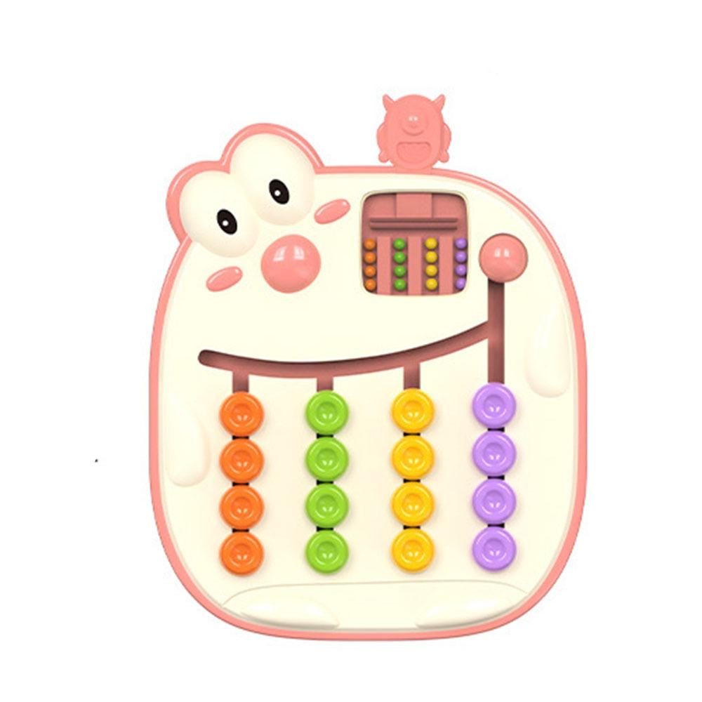 

Four Color Walking Double-sided Game Chess Early Education Montessori Puzzle Toy Children Learning рожевий