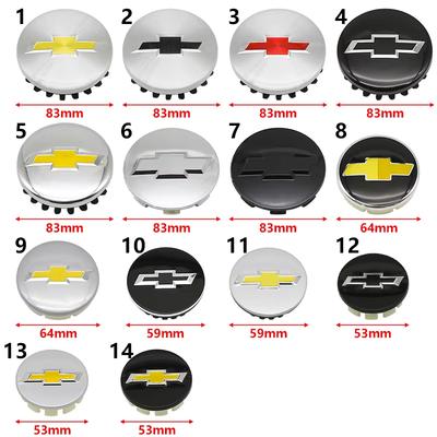 4 Peças Calotas Centrais de Roda ABS Emblema para Malibu AVEO Corvette CRUZE EQUINOx IMPALA LACETTI TRAX ORLANDO Acessórios de Carro