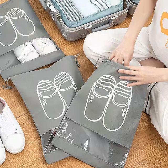 32-44cm Non-woven Shoes Storage Bag Dustproof Package Closet Organizer Travel Portable Bag Waterproof Clothes Classified Pocket
