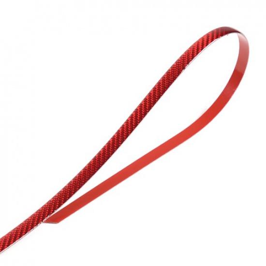 Red Carbon fiber Rear Door Trunk Trim Sticker Cover For Subaru Crosstrek 24+