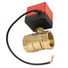 DC 24V 2 Way 3 Wire Brass Motorized Ball Valve Electrical Valve DN40 G1 1 2
