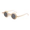 Retro Round Metal High-end Sunglasses for Men and Women Fashion Trendy Sunscreen Outdoor Sunshade UV Resistant Glasses