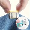 10pcs Invisible No-Sew Hem Shorteners, Adjustable Non-Slip Clips for Jeans & Wide-Leg Pants, Multi-Color (Includes White)
