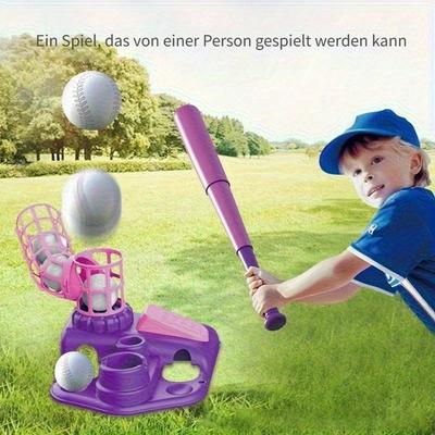 Kinder Baseball Trainingsspielzeug Set, Kinder Baseball, Kinder Baseball Set mit Fußwurfmaschine