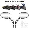 Universal Motorcycle Adjustable 8mm Rear View Rearview Side Mirrors Left Right For Harley Honda Yamaha